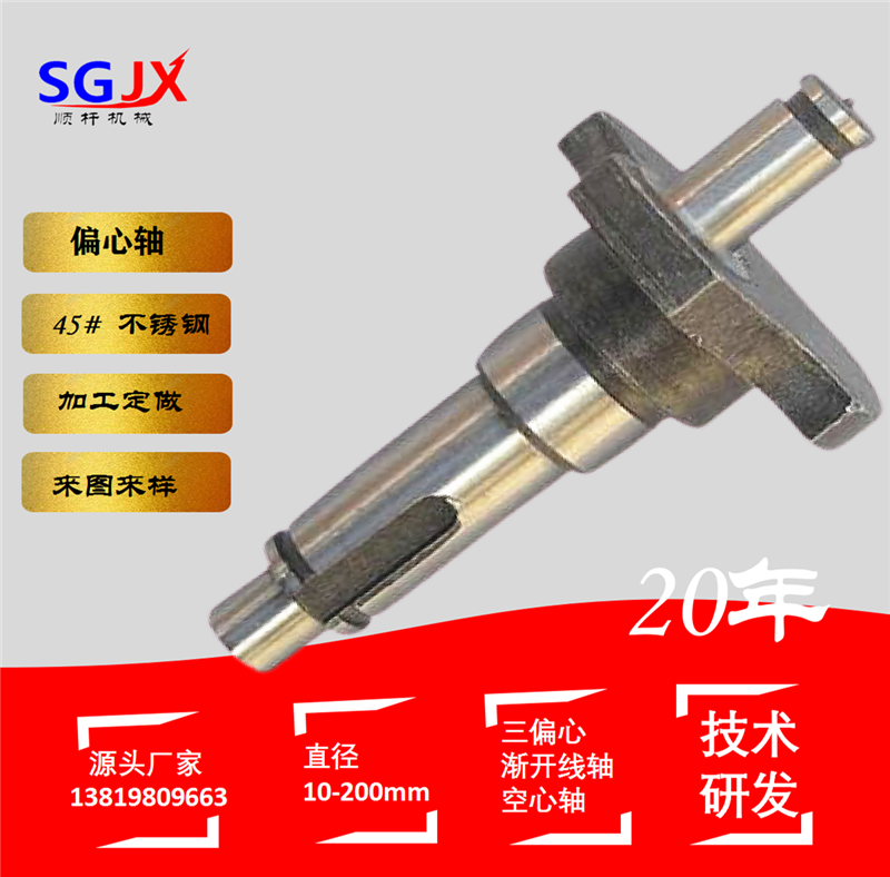 加工（gōng）定製偏心（xīn）軸（zhóu）曲軸