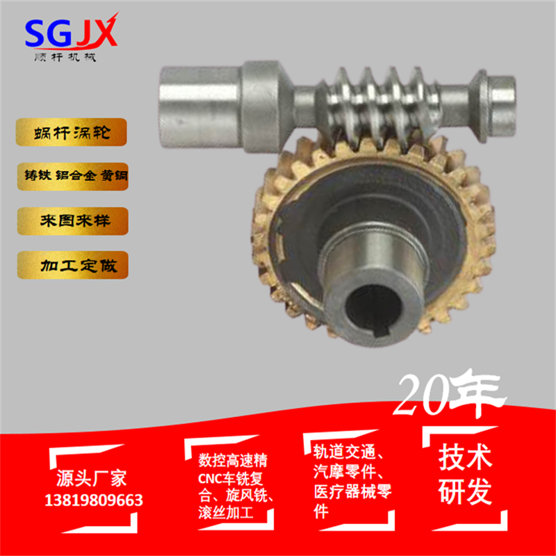 小模數黃銅蝸輪渦杆