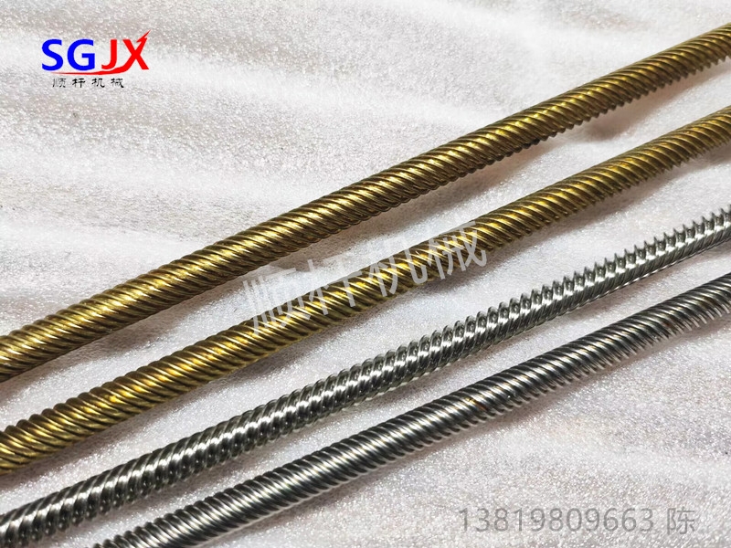 生產正反牙（yá）梯形絲杆  銅 不鏽鋼左右（yòu）旋多頭絲杠