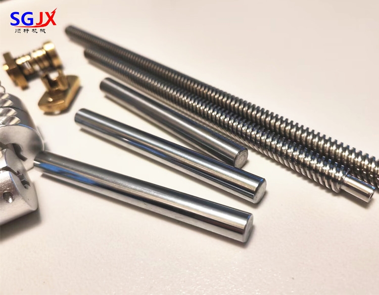 3D打印機T型絲杆T84螺距2絲杆步進（jìn）電機梯形絲杆（gǎn）配螺母長度任（rèn）意切割