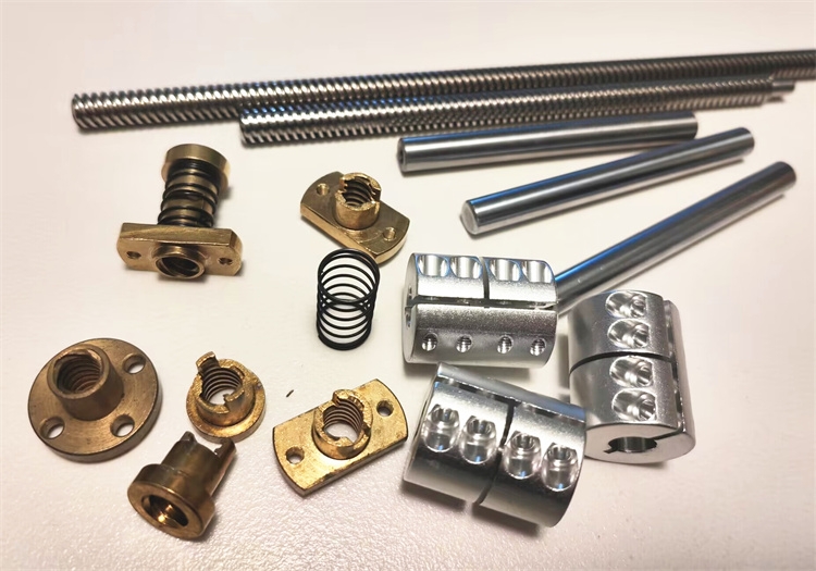 3D打印機T型絲杆T88螺距2絲杆（gǎn）步進電機梯（tī）形絲杆配螺母長度任意切割