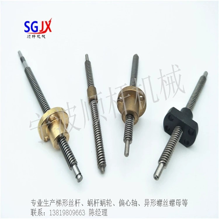 生產廠家不鏽鋼微型梯形（xíng）絲杆T51頭2頭5頭7頭 多頭T形螺紋螺母