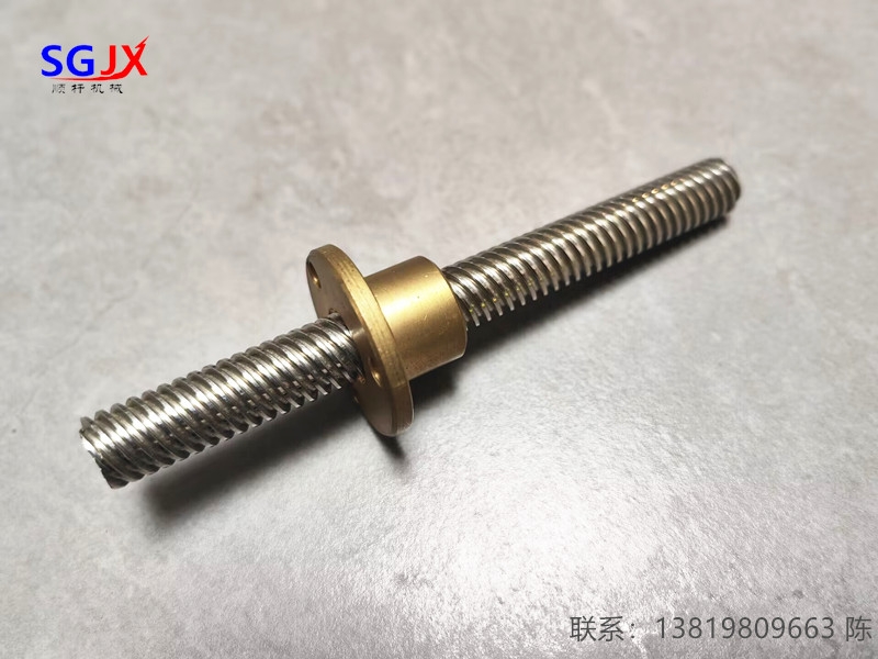 T10105頭 直徑10 10螺距2毫米（mǐ） 導程（chéng）10毫米頭數5 梯形絲杆